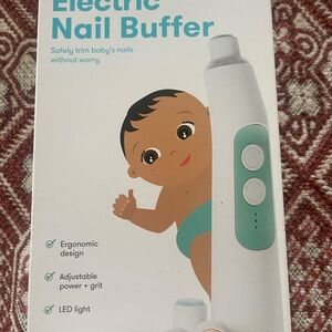 Electric Nail Buffer for Babies - White and Green